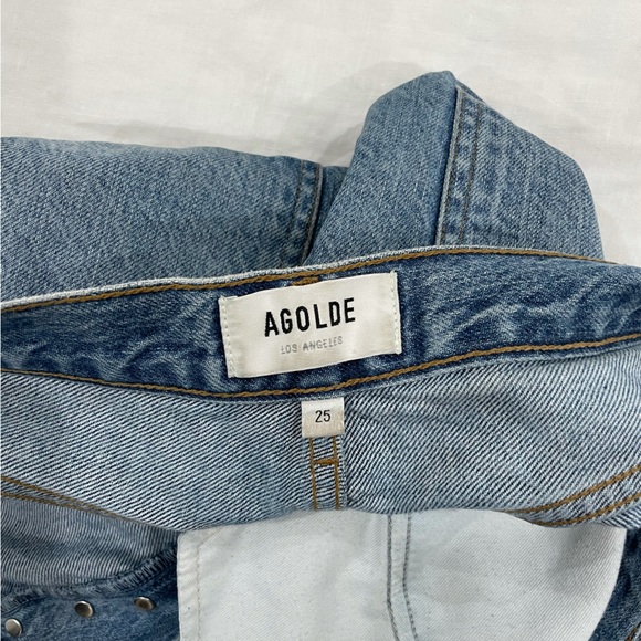 Agolde Riley High Waist Crop NWOT - Picture 5 of 6